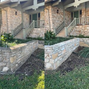 Masonry Soft Washing And Repair Project in San Antonio TX 78230