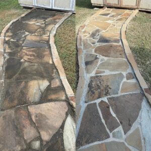 Flagstone Soft Washing Service Project in San Antonio TX 78222